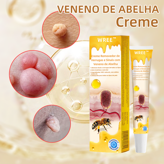 WREE™Creme de veneno de abelha para remover verrugas e manchas na pele (👨‍⚕Suitable para todos os tipos de pele)❤️‍🔥(🔥Promoção de último dia com 60% de desconto) 🐝